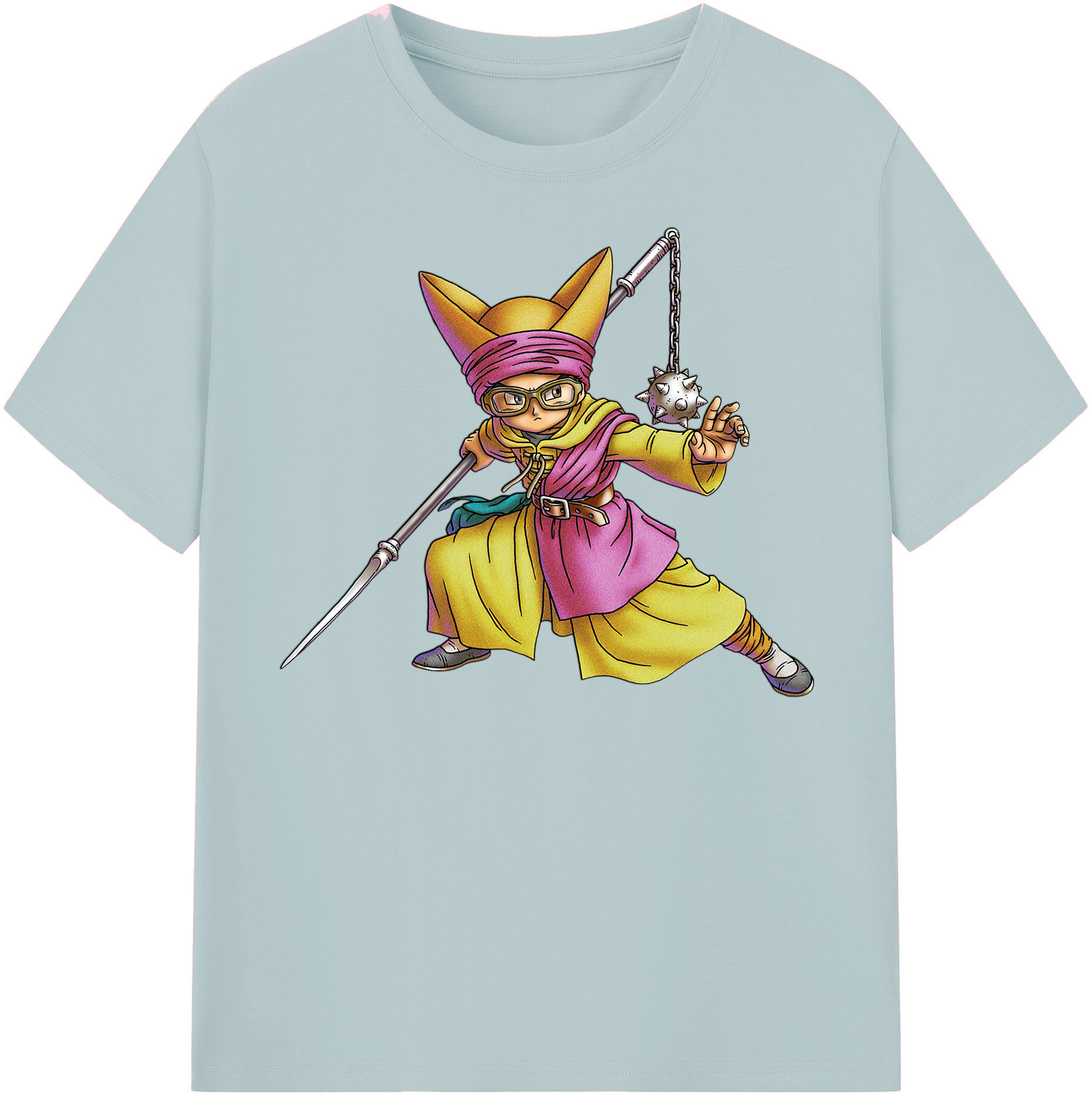 （画像用） ドラゴンクエスト Doragon Kuesuto Dragon Quest 綿100％半袖Tシャツ（フロントプリント）